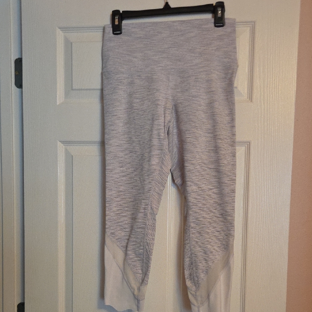 Lululemon Athletica Gray Striped Leggings